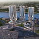 Illustration for article titled These Alien Skyscrapers Will Rest on the Site of an Old Uranium Plant